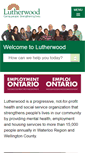 Mobile Screenshot of lutherwood.ca